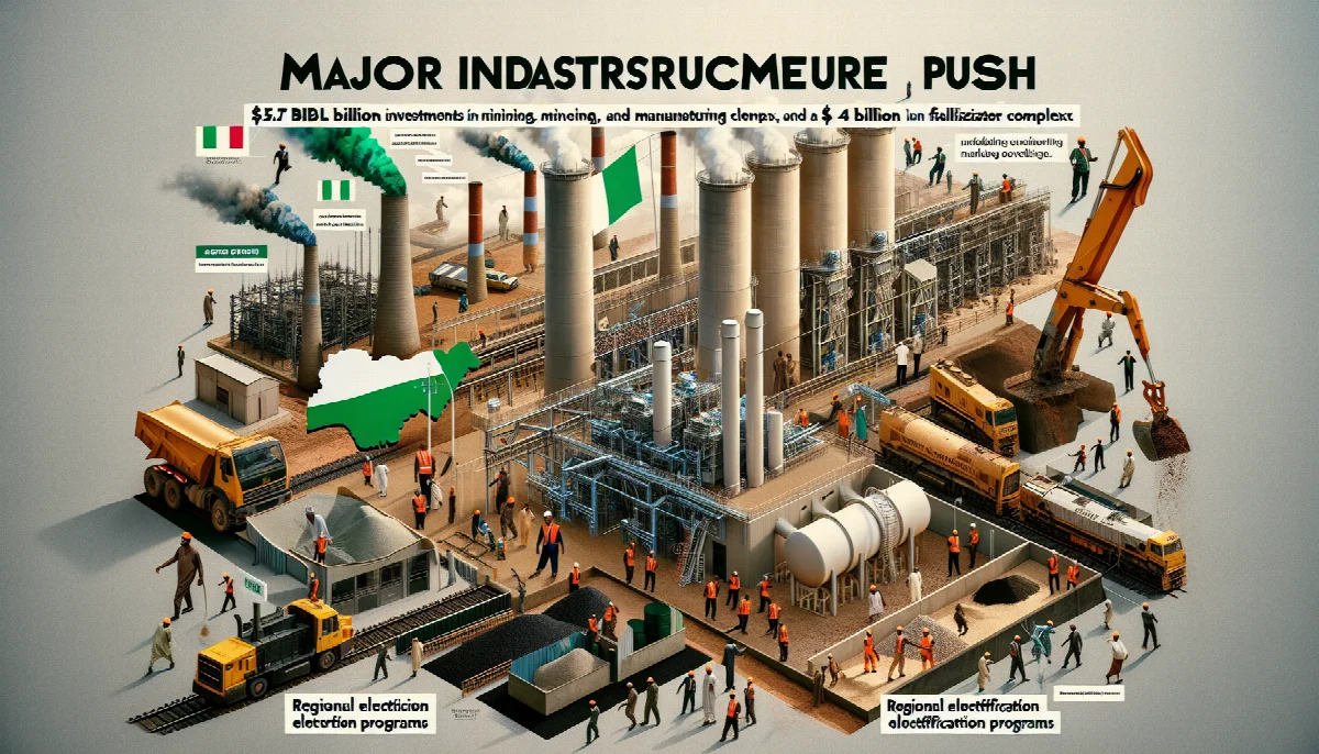Nigeria Pursues $10.4 Billion Infrastructure Push Across Power, Mining, and Manufacturing