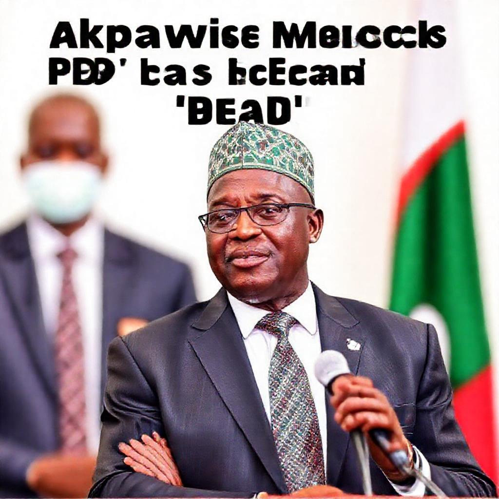 Akpabio Mocks PDP as 'Dead,' Sparks Political Backlash