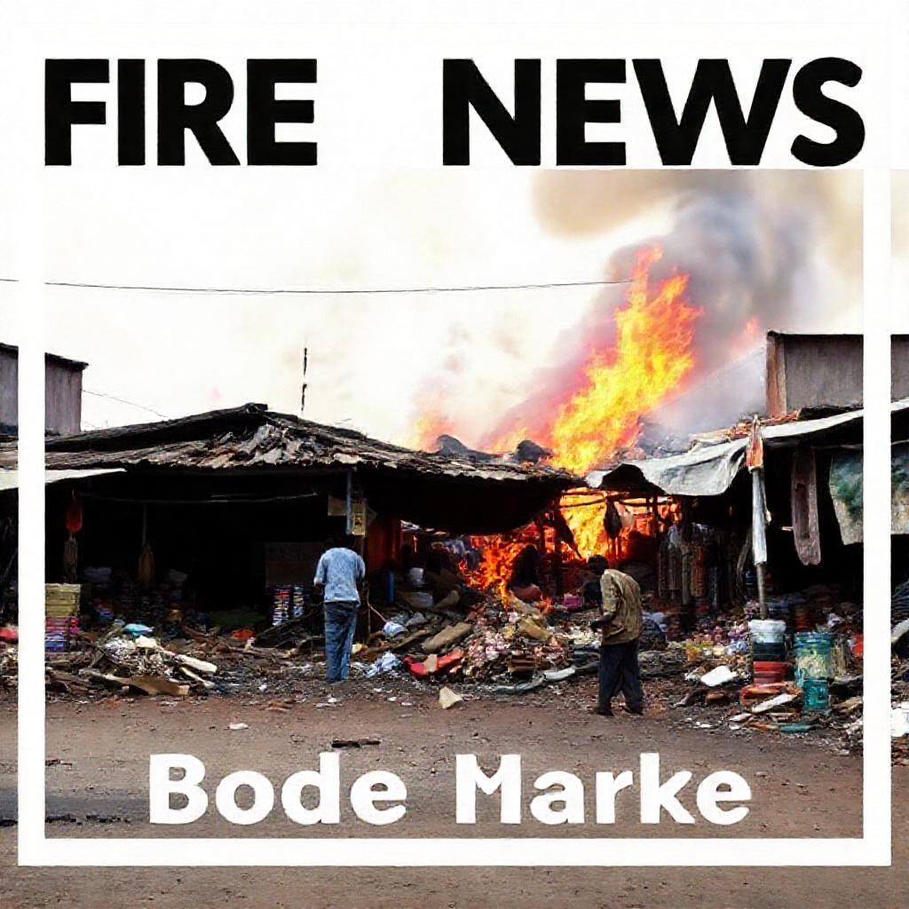 Fire Devastates Bode Market in Ibadan, Leaving Traders in Ruins