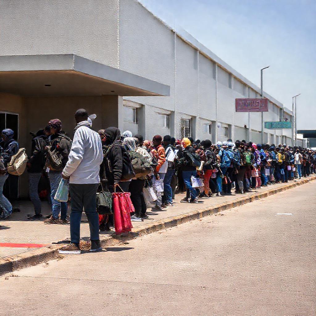 Over 700 Migrants Stranded Outside Epping Repatriation Centre
