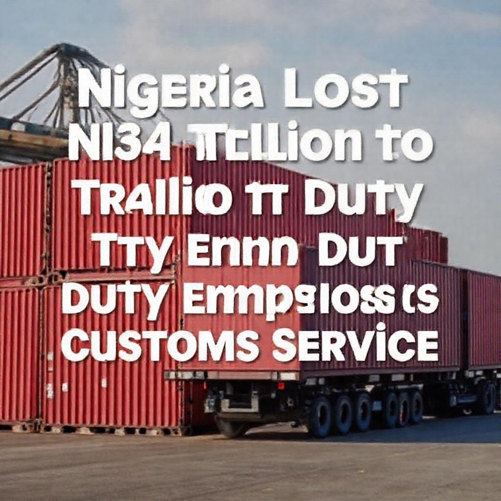 Nigeria Lost N34 Trillion to Import Duty Exemptions in 2025 – Customs Service