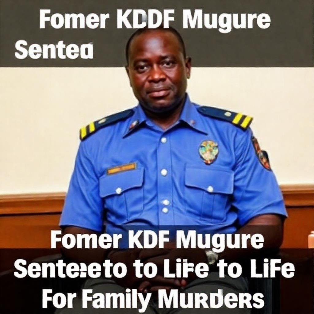Former KDF Major Peter Mugure Sentenced to Life for Family Murders