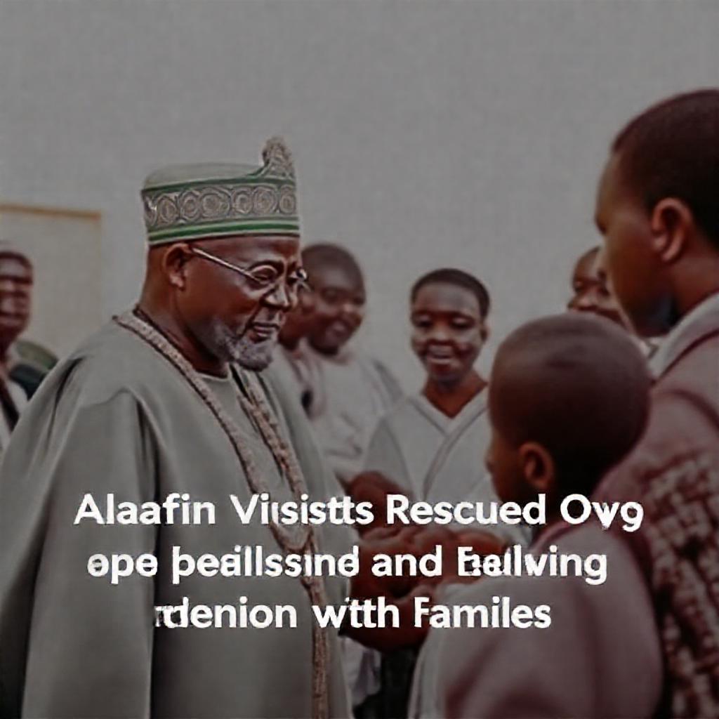 Alaafin Visits Rescued Oyo Pupils and Teachers Following Reunion with Families