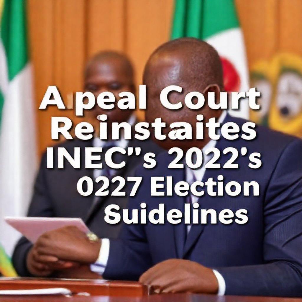 Appeal Court Reinstates INEC's 2027 Election Guidelines