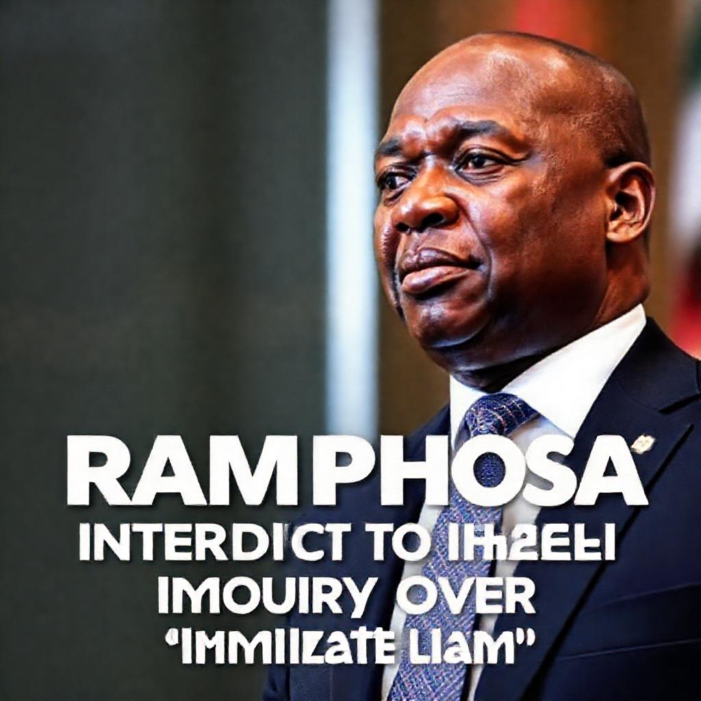 Ramaphosa Seeks Interdict to Halt Impeachment Inquiry Over 'Humiliation' Claim