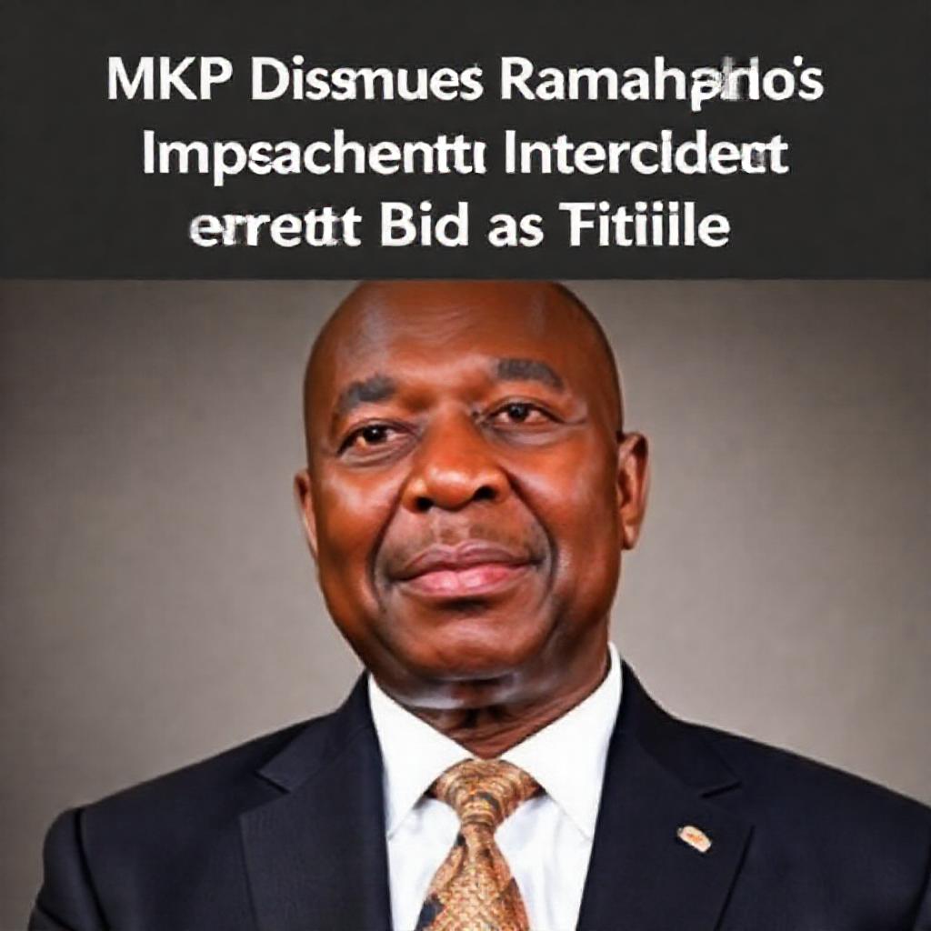 MKP Dismisses Ramaphosa's Impeachment Interdict Bid as Futile
