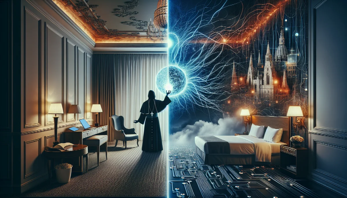 The Double Edge of Digital Innovation: A Hacker's Hotel Heist and the Vatican's War on AI Deception