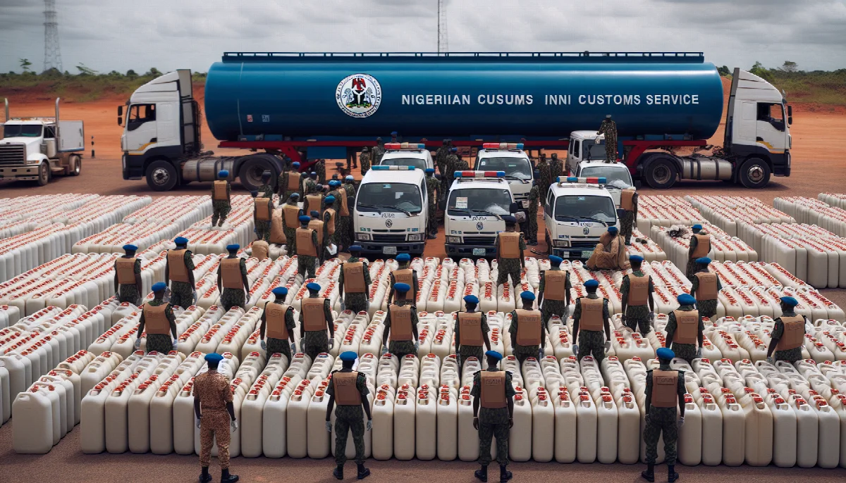 Nigeria Customs Seizes 159,000 Litres of Smuggled Fuel in Crackdown on Economic Sabotage